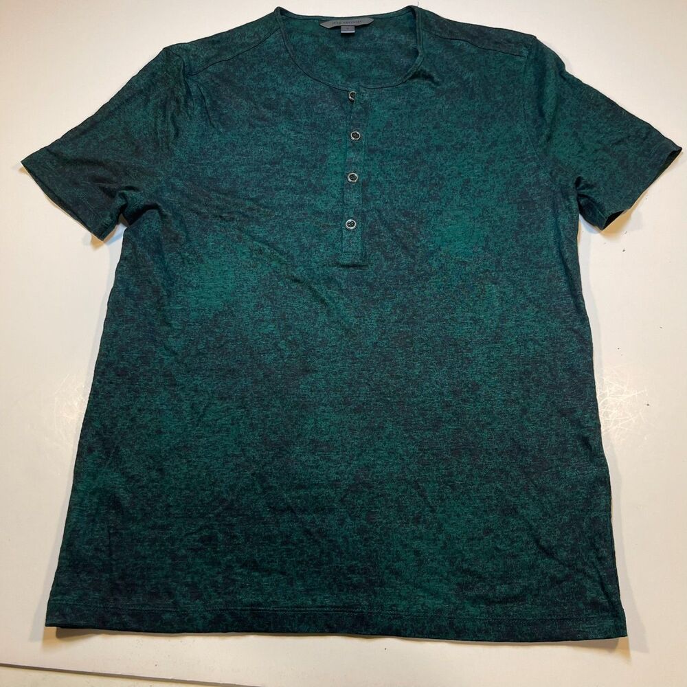 NEW John Varvatos 100% Linen Henley T SHIRT Sz Mens S